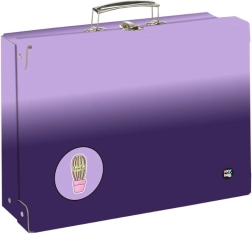 Koferītis skolas piederumiem OXY NEXT Ombre Purple, A4 formāts