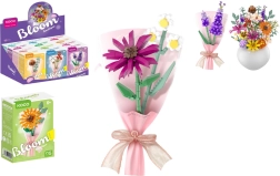 KOCO mini pušķis no klucīšiem vāzītei, dažādu veidu mikss