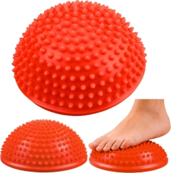 Sensorā balansa puslode pēdu masāžai 16 cm – oranža