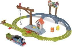 Thomas & Friends krāsu piegādes komplekts – motorizēta vilciena trase ar celtni