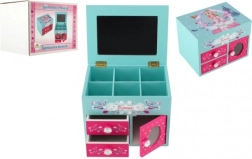 Koka rotaslietu lādīte Princess ar spogulīti un 3 atvilktnēm