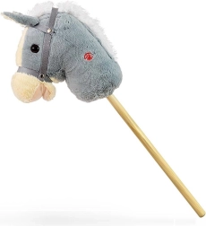 Hobby horse ar skaņu Milly Mally pelēks