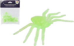 Tumsā spīdoši plastmasas zirnekļi 20 gab.