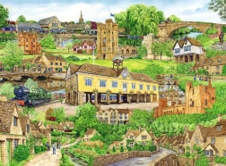 Ravensburger puzle Bēgšana uz Cotswolds 500 gabali