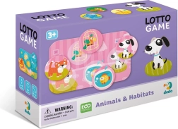 Children’s game lotto animals and their homes