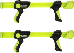 BLAST POPPER putuplasta bumbiņu pistoles komplekts, 2 pistoles + 2 maskas + 48 bumbiņas