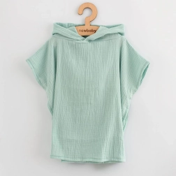 Children’s muslin poncho New Baby Feeling mint 50 cm S