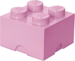 Lego uzglabāšanas kaste 4 gaiši rozā