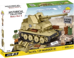 Konstruktors Sd.Kfz. Marder III – tanku iznīcinātājs (486 detaļas)