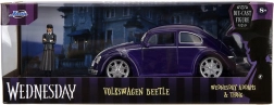 Metāla modelis Wednesday – Volkswagen Beetle 1:24 ar figūriņu