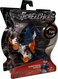 Screechers Wild! transformējošs transportlīdzeklis Airstrike Eagle – zilais ērglis