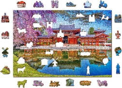Koka puzzle WOODEN CITY BYODO‑IN templis, Kioto – 505 detaļas
