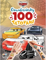Krāsojamā grāmata Cars (Autiņi) ar 100 tetovējumiem