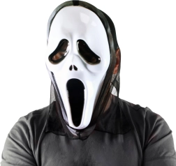 Kaujas kliedziena spoka maska Helovīnam