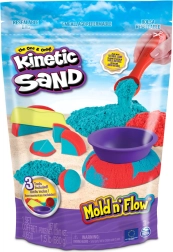 Kinetic Sand Mold 'n Flow – 2 krāsas un 3 piederumi