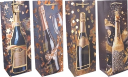 Dāvanu maisiņš pudelei M 35 × 12 × 9 cm – visu gadu