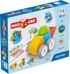 Geomag Magicube auto – magnētiskā konstruktora komplekts pašiem mazākajiem (10 detaļas)
