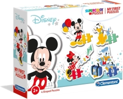 Manas pirmās puzles MICKEY MOUSE 4 vienā (3, 6, 9, 12 gabaliņi) – CLEMENTONI