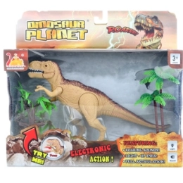 Interaktīvs dinozaurs T‑Rex ar skaņām un gaismu