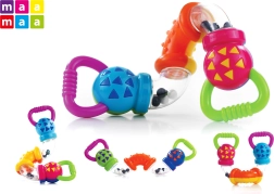 Grabuliņš zīdaiņiem 17 cm ar rotējošām caurulītēm