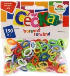 Krāsaini C veida posmi 150 gab. plastmasa maisiņā