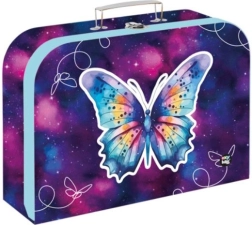 Bērnu laminēts koferītis 34 cm Tauriņš