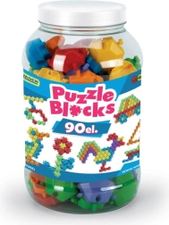 Konstruktors puzles formā lielā kārba 90 gab.