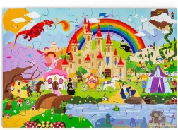 Bigjigs Toys puzle Fantāzijas pasaule – koka grīdas puzle
