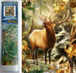 Norimpex Dimanta gleznošana Meža sauciens 30x40 cm