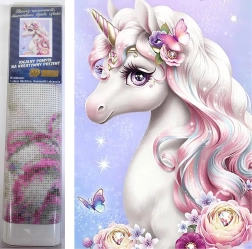 Diamond painting Unicorn Lady 30 × 40 cm - Norimpex