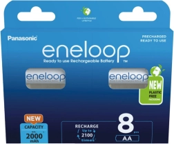 Eneloop AA akumulatori 2000 mAh 8 gab.