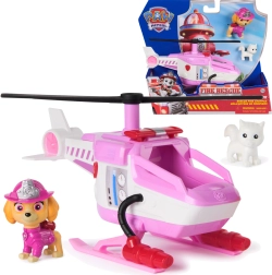 Paw Patrol glābšanas ugunsdzēsēju helikopters Skye ar figūriņu un kaķēnu