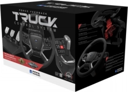 Hori Force Feedback Truck Control System for PC – realistic truck wheel with shifter and pedals