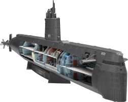 Metāla 3D puzle METAL EARTH Premium – zemūdene USS NAUTILUS