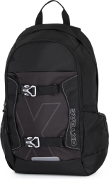 Studentu mugursoma OXY Zero black/white
