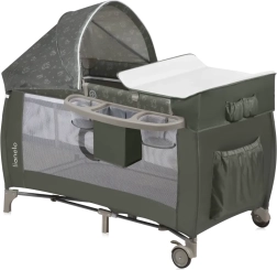 Ceļojumu gultiņa Lionelo Sven Plus Beige Olive