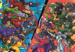 Clementoni puzle Marvel: Varoņi pret ļaundariem, 104 gabaliņi