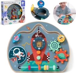 Koka manipulatīvā tāfele raķete 6-in-1 – CLASSIC WORLD