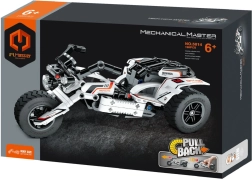 Trīsriteņu motocikla komplekts ar atvilkšanas piedziņu, 198 detaļas