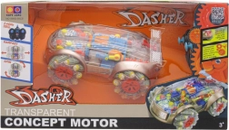 RC car with smoke effect and transparent design