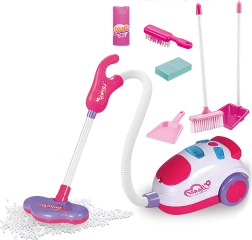 Tīrīšanas komplekts ar putekļsūcēju un efektiem, 9 gab.