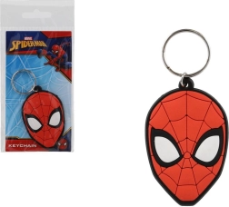 Rubber keychain Spiderman – head 7 cm
