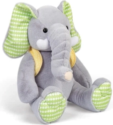 Plīša zilonis ar mugursomiņu 26 cm BIGJIGS TOYS