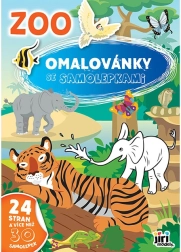 Krāsojamā grāmata ar uzlīmēm ZOO