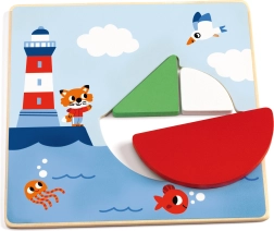 Koka izglītojošā spēle Tangramini bērniem