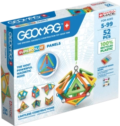 Magnētiskais konstruktors Geomag Supercolor Recycled – 52 detaļas