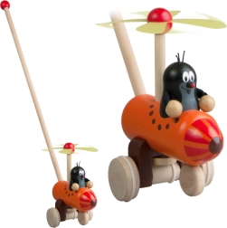 Detoa Stumjamā rotaļlieta Kurmītis koka rotaļlieta