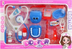 Doctor playset for kids with stethoscope and dental accessories
