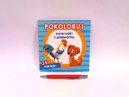 Color the Farmyard Animals – Coloring Book with Stickers