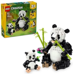 LEGO Creator 3 vienā 31165 Mežonīgie dzīvnieki: Pandu ģimene